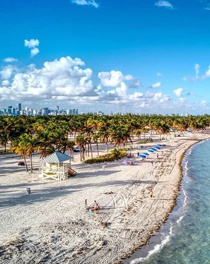 Miami-skyline-view-from-crandon-park-beach