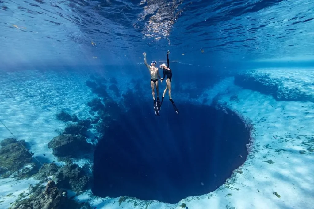 The-Deans-Blue-Hole-is-on-Long-Island-and-is-the-worlds-second-deepest-blue-hole-and-is-a-popular-spot-for-scuba-diving-and-snorkeling