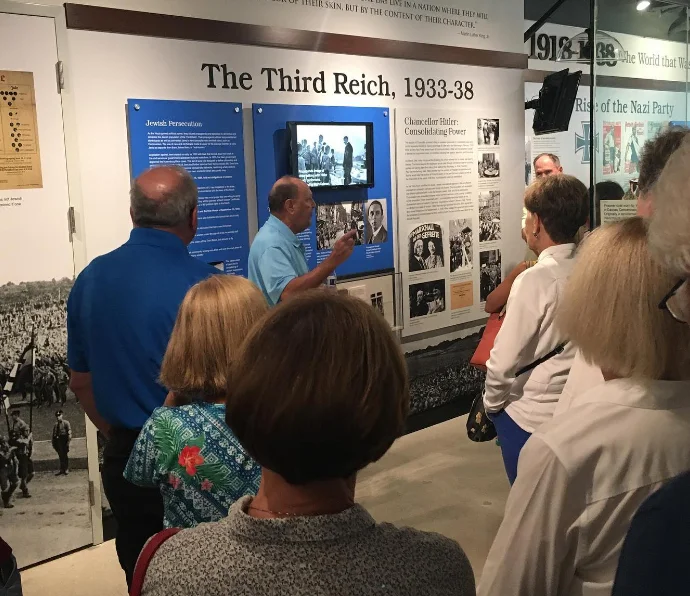 A group tour at the Holocaust Museum - @holocaustmuseumnaples Instagram