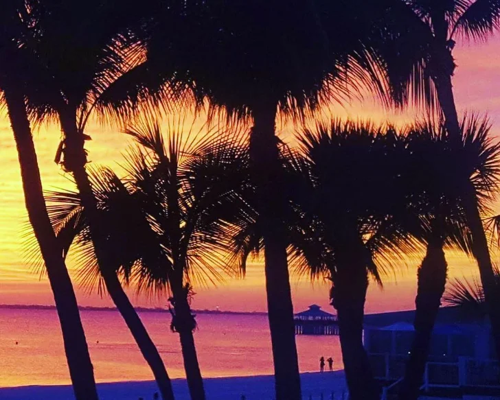 A stunning view of Fort Myers Beach at night - @fortmyersbeachflorida Instagram
