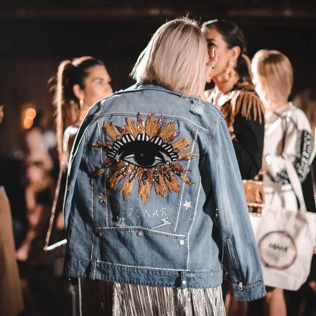 Ladies jean jacket - @miamifashionweek Instagram